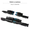 LogiLink Solar Y-Connector rinkinys, 2 vnt., MC4 suderinamas, vyriškas ir moteriškas, PVC, juodos spalvos