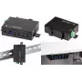 LogiLink UA0443 USB 3.0 pramoninis 4 prievadų metalinis šakotuvas su DIN bėgio laikikliu