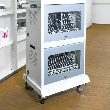 LogiLink SCS0150 vežimėlio pagrindas įkrovimo stotelėms ir spintoms, metalinis, pilkas