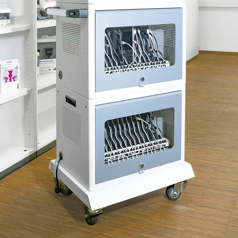 LogiLink SCS0150 vežimėlio pagrindas įkrovimo stotelėms ir spintoms, metalinis, pilkas
