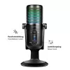 LogiLink USB kondensatorinis mikrofonas su RGB apšvietimu, kardioidinis/omnidirekcinis, 20 Hz – 20 kHz, juodas (HS0059)