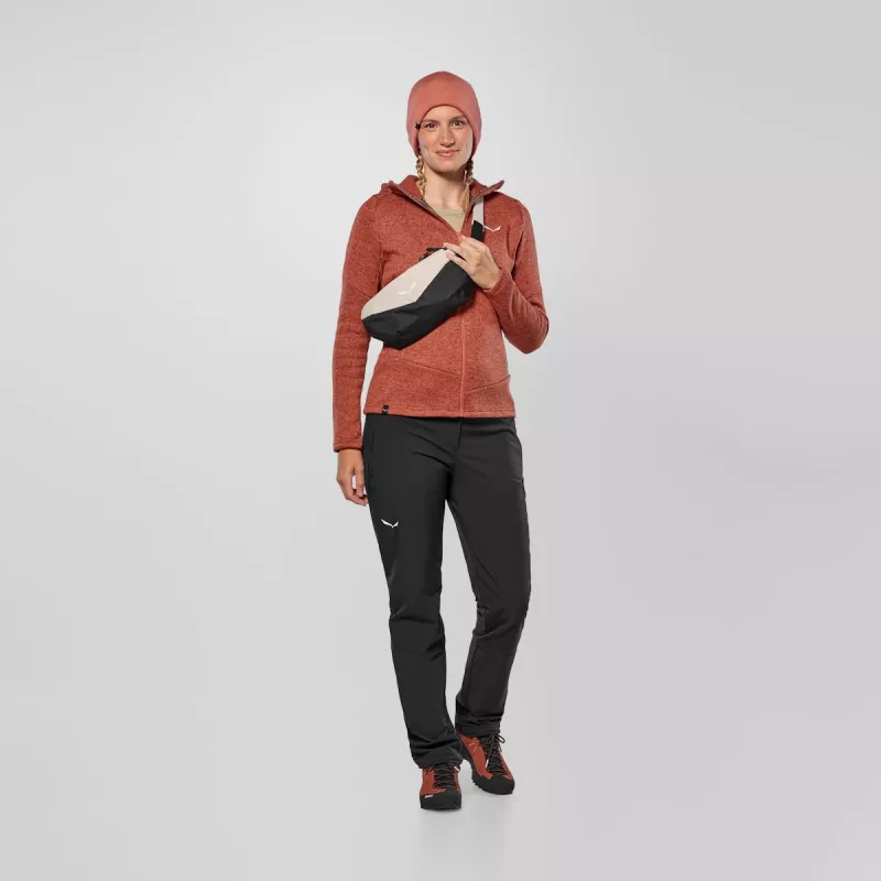 Salewa Puez Rocca PL moteriška striukė su gobtuvu, Etruscan Red, M dydis