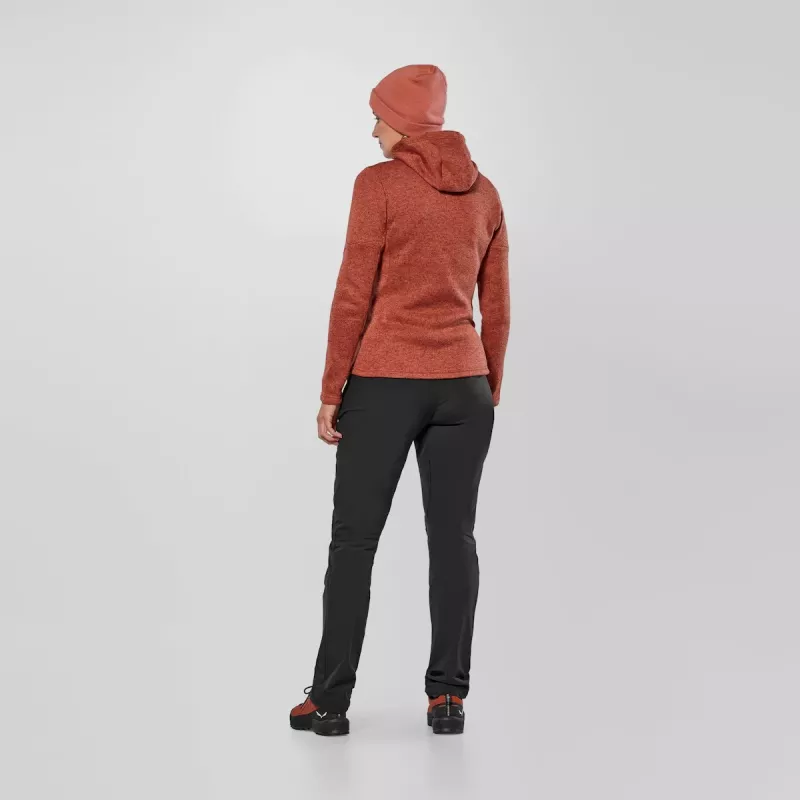 Salewa Puez Rocca PL moteriška striukė su gobtuvu, Etruscan Red, M dydis