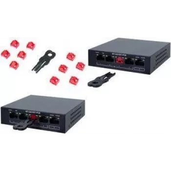 LogiLink RJ45 prievado užraktų rinkinys su raktu, 10 užraktų, mėlynas