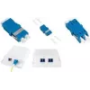 LogiLink FA03LC7 LC dvipusis šviesolaidžio adapteris, 12 vnt., be flanšo, mėlynas