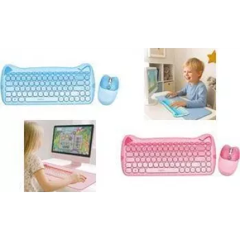 LogiLink Kids Keyboard 2.4G Combo rinkinys, mėlynas