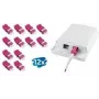 LogiLink LC Duplex OM4 besparibės optinės jungties rinkinys, violetinis, 2x LC Duplex, SC-Simplex išpjova