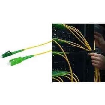 LogiLink FPSLS40 OS2 vienmodis šviesolaidinis jungiamasis laidas, SC į LC simpleksas, 40 m, geltonas, LSZH