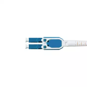 LogiLink Uniboot Push-Pull LC-LC OS2 vienmodis šviesolaidinis kabelis, 0,5 m, LSZH, geltonas