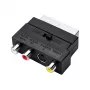 LogiLink SCART į RCA/S-Video adapteris su jungikliu, juodas