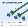 LogiLink Cat.6A S/FTP LSZH Slim Patch Laidas, 7,5 m, žalias