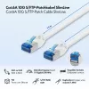 LogiLink SlimLine Cat.6A S/FTP LSZH Patch Laidas, baltas, 15 m