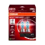 OSRAM NIGHT BREAKER LASER H11 halogeninė lemputė, dviejų vnt. rinkinys, 12V 55W PGJ19-2, iki 150% ryškesnė, 150m ilgesnis spindulys, 3900K