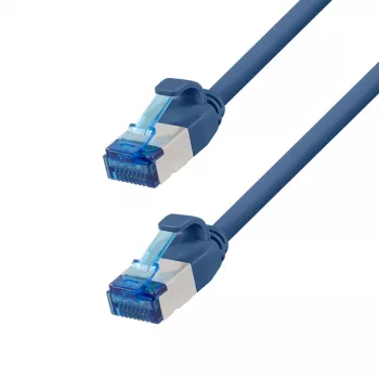 LogiLink SlimLine Cat.6A S/FTP LSZH Patch Laidas, 7,5 m, mėlynas