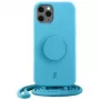 Just Elegance JE PopGrip dėklas, skirtas iPhone 11 Pro 5,8 colio, mėlynas/žydras