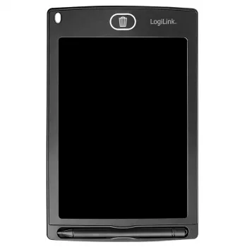 LogiLink LCD rašymo planšetė 8,5 colio juoda su magnetais