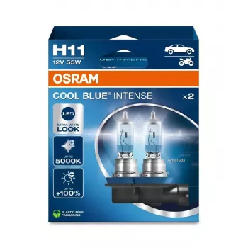 OSRAM lemputė (2 vnt. rinkinys) H11 12V 55W PGJ19-2 Cool Blue Intense NextGen 5000K