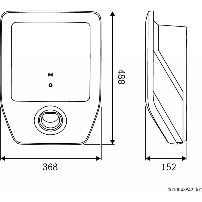 Bosch Home Comfort PC7000i 11-7S oro-vandens šilumos siurblys lauko blokas 11 kW