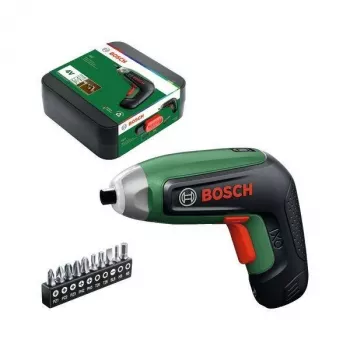BOSCH IXO 8 3,6 V belaidis atsuktuvas su USB-C įkrovimu ir 10 antgalių