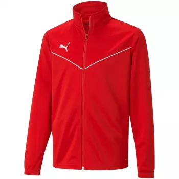 PUMA teamRISE treniruočių poliesterinė striukė Jr raudona 657393 01 164cm