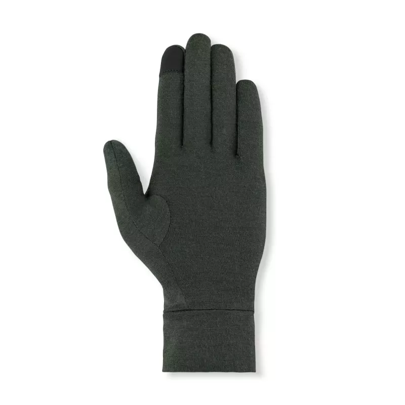 Salewa Cristallo Liner pirštinės Dark Olive XXL – Merino vilnos pamušalinės pirštinės žygiams, trekkingui ir alpinizmui