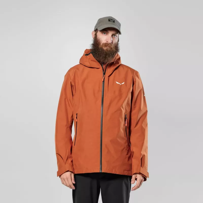 Salewa Puez GTX 3L EPE vyriška vandeniui atspari hardshell striukė - Bombay Brown, L dydis (EU 50)