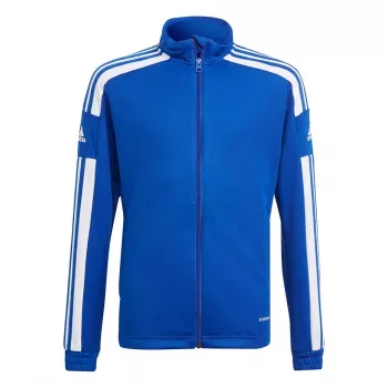 adidas Squadra 21 treniruočių megztinis jaunimui, tamsiai mėlynas/baltas, 128 cm