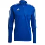 adidas Tiro 21 treniruočių viršus vyrams Team Royal Blue/White ilgomis rankovėmis su užtrauktuku, XL