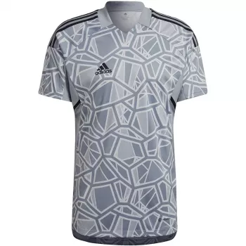 ADIDAS vyriški Condivo 22 vartininko marškinėliai trumpomis rankovėmis, pilki (Grey Four)