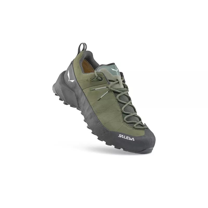 Salewa Wildfire Leather 2 GTX vyriški approach batai Faded Green/Black EU 40.5
