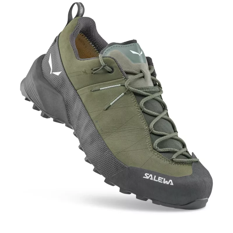 Salewa Wildfire Leather 2 GTX vyriškas privažiavimo batas - Faded Green/Black