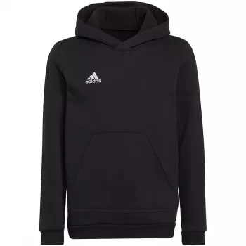 adidas Entrada 22 vaikiškas gobtuvas su užtrauktuku juodos spalvos 128 cm