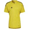 adidas vyriški Condivo 22 vartininko marškinėliai trumpomis rankovėmis saulės geltoni HF0138