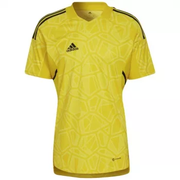 adidas vyriški Condivo 22 vartininko marškinėliai trumpomis rankovėmis saulės geltoni HF0138