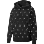 PUMA Brand Love AOP Hoodie FL Black 535706 01 vyriškas laisvo kirpimo megztinis su gobtuvu