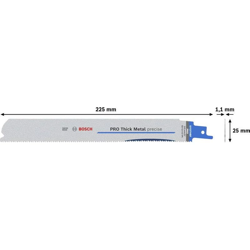 Bosch 2608658999 Expert Progressor for Metal S 1137 HBF pjūklelio diskai metalui, 225 mm, 1,1 mm, 25 vnt.