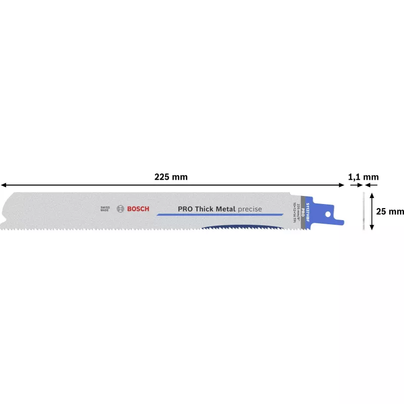Bosch 2608658999 Expert Progressor for Metal S 1137 HBF pjūklelio diskai metalui, 225 mm, 1,1 mm, 25 vnt.