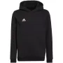 adidas Entrada 22 vaikiškas gobtuvinis megztinis - juoda, 164 cm dydis