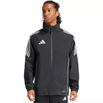 adidas Tiro 24 Rain vyrų futbolo striukė juoda balta IJ7390 M