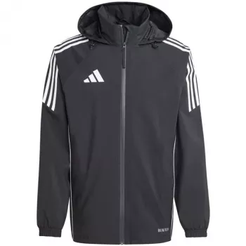 adidas Tiro 24 Rain vyrų futbolo striukė juoda balta IJ7390 M