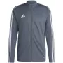 adidas Tiro 23 League treniruočių viršus su užtrauktuku pilkas HS3504 L