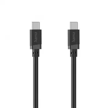Hama USB-C į USB-C laidas, 3 m, 60 W, juodas