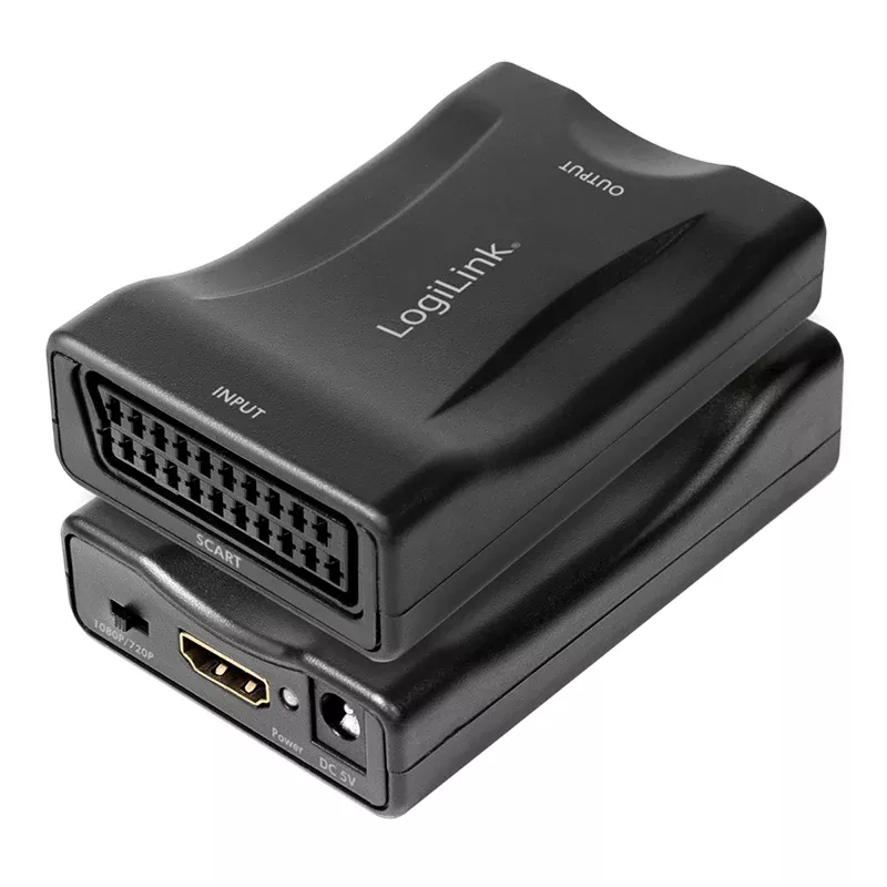 LogiLink CV0160 SCART į HDMI keitiklis, 1080p, juodos spalvos