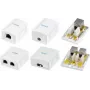 LogiLink NP0097 Cat.6A paviršiaus montavimo dėžutė, 2x RJ45, ekranuota, balta