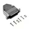 EFB Elektronik 29432.1V2 E-GP25G pilno metalo gaubtas su kabelio įtempimo apsauga, D-Sub 25 kontaktų, EMI/RFI ekranuotas, cinko lydinys, sidabrinis