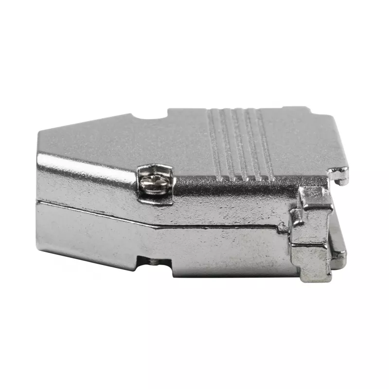 EFB Elektronik 29432.1V2 E-GP25G pilno metalo gaubtas su kabelio įtempimo apsauga, D-Sub 25 kontaktų, EMI/RFI ekranuotas, cinko lydinys, sidabrinis
