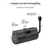 LogiLink Mobile Power Bank, LiPo, 4500 mAh, įmontuotu USB-C kištuku, juodos spalvos