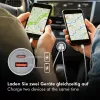 LogiLink USB automobilinis įkroviklis, 2 prievadai, 20W greitasis įkrovimas, sidabrinis
