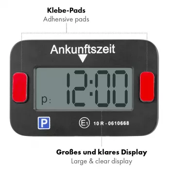 LogiLink elektroninė parkavimo skiltelė, KBA sertifikuota, juoda