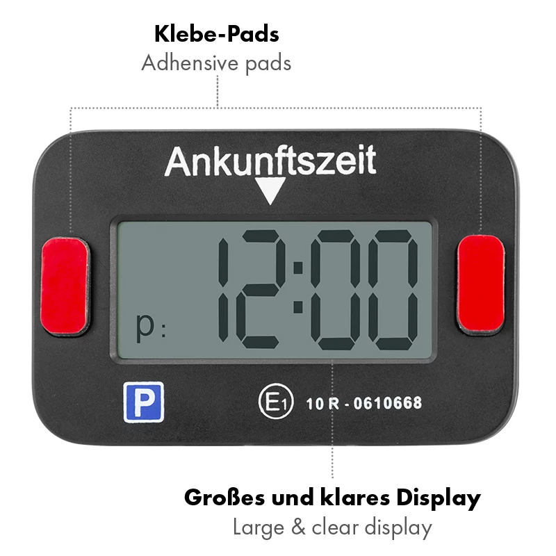 LogiLink elektroninė parkavimo skiltelė, KBA sertifikuota, juoda